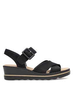 Rieker Sandały 67463-00 Czarny ze sklepu MODIVO w kategorii Sandały damskie - zdjęcie 188984081