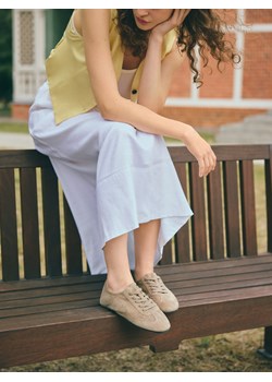 Reserved - Zamszowe sneakersy - beżowy ze sklepu Reserved w kategorii Buty sportowe damskie - zdjęcie 188984540