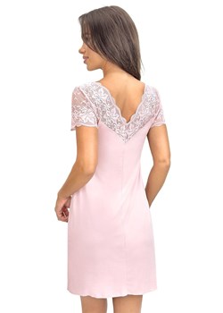 Koszula nocna damska z koronką pudrowy róż Sonia, Kolor róż pudrowy, Rozmiar S, Donna ze sklepu Intymna w kategorii Koszule nocne - zdjęcie 188985092