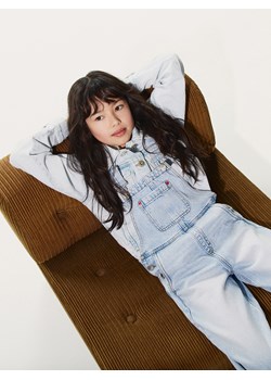 Reserved - Jeansowe ogrodniczki - niebieski ze sklepu Reserved w kategorii Spodnie dziewczęce - zdjęcie 188985834