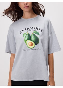 Reserved - T-shirt z nadrukiem - czarny ze sklepu Reserved w kategorii Bluzki damskie - zdjęcie 188985902