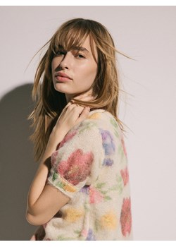 Reserved - Sweter z ozdobnymi guzikami - wielobarwny ze sklepu Reserved w kategorii Swetry damskie - zdjęcie 188986241