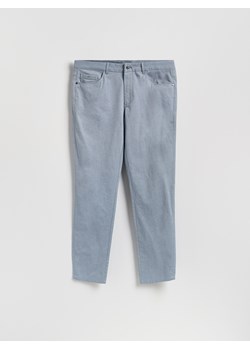 Reserved - Bawełniane spodnie slim fit - granatowy ze sklepu Reserved w kategorii Spodnie męskie - zdjęcie 188986290