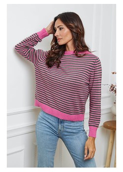 So Cachemire Sweter "Dweg" w kolorze różowo-oliwkowym ze sklepu Limango Polska w kategorii Swetry damskie - zdjęcie 188987050