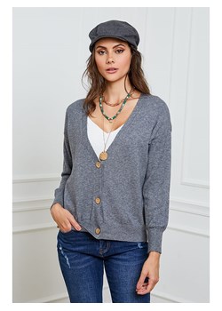 So Cachemire Kardigan "Gino" w kolorze szarym ze sklepu Limango Polska w kategorii Swetry damskie - zdjęcie 188987113