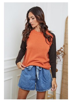 So Cachemire Sweter "Kaleis" w kolorze pomarańczowo-brązowym ze sklepu Limango Polska w kategorii Swetry damskie - zdjęcie 188987210