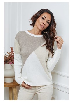 So Cachemire Sweter "Lanos" w kolorze beżowo-kremowym ze sklepu Limango Polska w kategorii Swetry damskie - zdjęcie 188987310