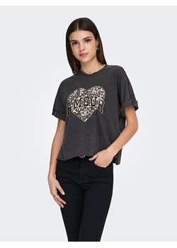 ONLY Koszulka w kolorze czarnym ze sklepu Limango Polska w kategorii Bluzki damskie - zdjęcie 188988111