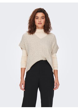 ONLY Bezrękawnik w kolorze beżowym ze sklepu Limango Polska w kategorii Swetry damskie - zdjęcie 188988532