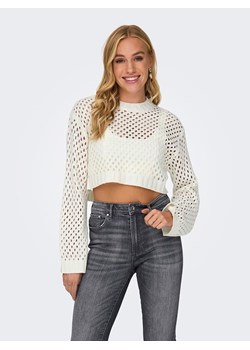 ONLY Sweter w kolorze białym ze sklepu Limango Polska w kategorii Swetry damskie - zdjęcie 188988671