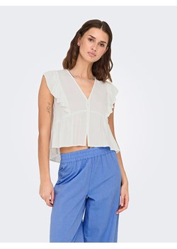 ONLY Top "Rian" w kolorze białym ze sklepu Limango Polska w kategorii Bluzki damskie - zdjęcie 188989540