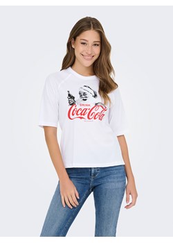 ONLY Koszulka w kolorze białym ze sklepu Limango Polska w kategorii Bluzki damskie - zdjęcie 188990040