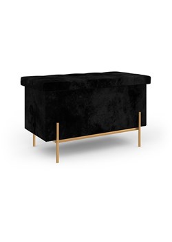 IDOMYA Essentials Ławka "Loan" w kolorze złoto-czarnym ze schowkiem - 76 x 45 x 13 cm ze sklepu Limango Polska w kategorii Meble - zdjęcie 188993161