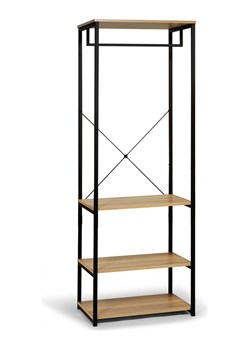 IDOMYA Essentials Garderoba "Memphis" w kolorze jasnobrązowo-czarnym - 60 x 167 x 40 cm ze sklepu Limango Polska w kategorii Szafy - zdjęcie 188993512