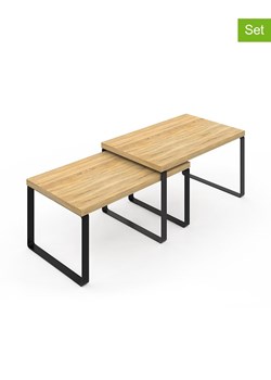 IDOMYA Essentials Regały (4 szt.) w kolorze czarno-jasnobrązowym ze sklepu Limango Polska w kategorii Regały i witryny - zdjęcie 188993542