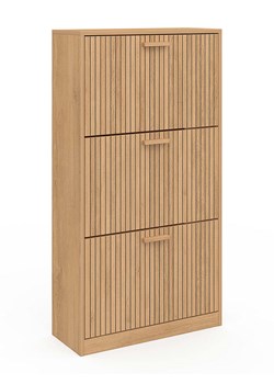 IDOMYA Essentials Szafka "Faustine" w kolorze jasnobrązowym na buty - 60 x 113 x 24 cm ze sklepu Limango Polska w kategorii Szafy - zdjęcie 188993684