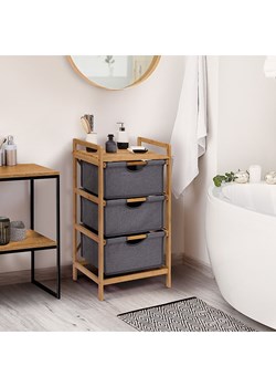 IDOMYA Essentials Szafka łazienkowa w kolorze jasnobrązowo-szarym - 44 x 50 x 34 cm ze sklepu Limango Polska w kategorii Szafy - zdjęcie 188993692