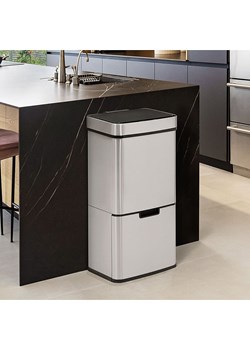 IDOMYA Essentials Kosz w kolorze srebrnym na śmieci - 72 l ze sklepu Limango Polska w kategorii Kosze na śmieci - zdjęcie 188993910