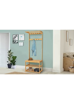 IDOMYA Essentials Garderoba "Maya" w kolorze jasnobrązowym - 70 x 170 x 30,5 cm ze sklepu Limango Polska w kategorii Szafy - zdjęcie 188994234