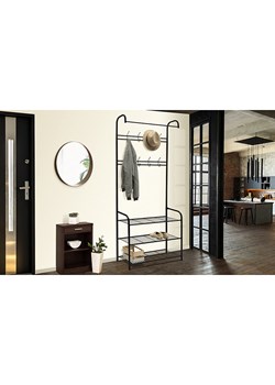 IDOMYA Essentials Garderoba "Pasadena" w kolorze czarnym - 71 x 186 x 31 cm ze sklepu Limango Polska w kategorii Szafy - zdjęcie 188994244