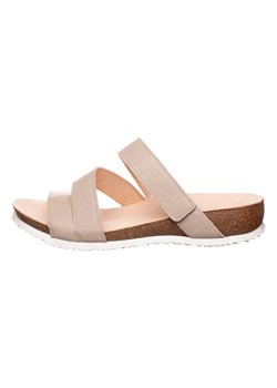 Think! Skórzane klapki w kolorze beżowym ze sklepu Limango Polska w kategorii Klapki damskie - zdjęcie 188995101