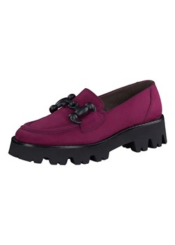 Paul Green Skórzane mokasyny w kolorze fioletowo-czarnym ze sklepu Limango Polska w kategorii Mokasyny damskie - zdjęcie 188995400
