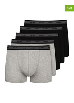 NUR DER Bokserki (5 par) w kolorze szarym i czarnym ze sklepu Limango Polska w kategorii Majtki męskie - zdjęcie 188996581