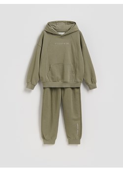 Reserved - Bawełniany komplet - jasny zielony ze sklepu Reserved w kategorii Spodnie chłopięce - zdjęcie 188997244
