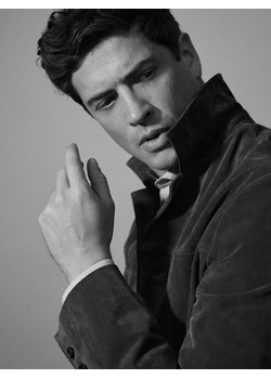 Reserved - Koszula regular z bawełny egipskiej - granatowy ze sklepu Reserved w kategorii Koszule męskie - zdjęcie 188997260