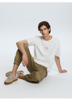 Reserved - T-shirt comfort fit - złamana biel ze sklepu Reserved w kategorii T-shirty męskie - zdjęcie 188998080