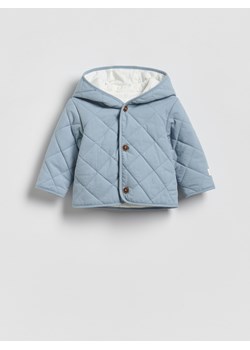 Reserved - Bawełniana kurtka z kapturem - jasnoniebieski ze sklepu Reserved w kategorii Kombinezony i kurtki - zdjęcie 188998103