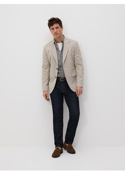 Reserved - Koszula regular z bawełny egipskiej - szary ze sklepu Reserved w kategorii Koszule męskie - zdjęcie 188998394