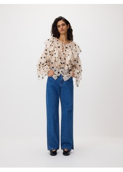 Reserved - Bluzka w groszki - złamana biel ze sklepu Reserved w kategorii Bluzki damskie - zdjęcie 188998531