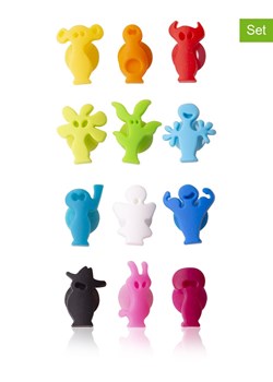 Vacu Vin Znaczniki (12 szt.) "Party People" w różnych kolorach do szklanek ze sklepu Limango Polska w kategorii Naczynia - zdjęcie 188999360