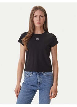 DKNY T-Shirt DJ6T1740 Czarny Regular Fit ze sklepu MODIVO w kategorii Bluzki damskie - zdjęcie 188999540