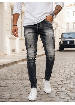 Spodnie męskie jeansowe szare Dstreet UX3996 ze sklepu DSTREET.PL w kategorii Jeansy męskie - zdjęcie 189000744