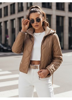 Kurtka damska pikowana MAXWELL złota Dstreet TY4110 ze sklepu DSTREET.PL w kategorii Kurtki damskie - zdjęcie 189000751