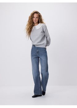 Reserved - Jeansy wide leg - indigo jeans ze sklepu Reserved w kategorii Jeansy damskie - zdjęcie 189000971