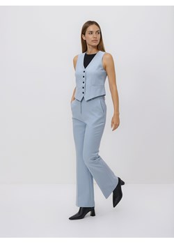 Reserved - Spodnie flare z kantem - jasnoniebieski ze sklepu Reserved w kategorii Spodnie damskie - zdjęcie 189001052