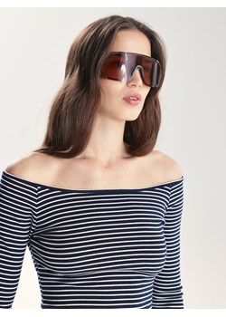 Reserved - Bluzka z prostym dekoltem - wielobarwny ze sklepu Reserved w kategorii Bluzki damskie - zdjęcie 189001120