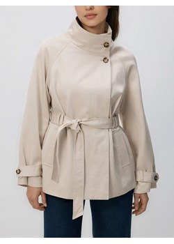 Reserved - Kurtka z lyocellem - beżowy ze sklepu Reserved w kategorii Kurtki damskie - zdjęcie 189001361