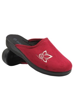 Kapcie Damskie Domowe - Inblu CU-2D Bordowe - Wsuwane ze sklepu ulubioneobuwie w kategorii Kapcie damskie - zdjęcie 189002313
