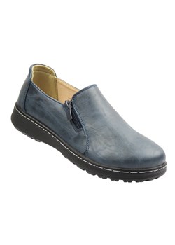 Wsuwane półbuty damskie Potocki 25-90352, granatowe ze sklepu ulubioneobuwie w kategorii Półbuty damskie - zdjęcie 189002460