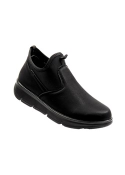 Wsuwane półbuty męskie Potocki 25-90356, czarne ze sklepu ulubioneobuwie w kategorii Półbuty damskie - zdjęcie 189002530