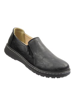 Wsuwane półbuty damskie Potocki 25-90352, czarne ze sklepu ulubioneobuwie w kategorii Półbuty damskie - zdjęcie 189002584