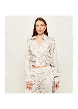 Marciano Guess Satynowa bluzka FATOU | Cropped Fit ze sklepu Gomez Fashion Store w kategorii Bluzki damskie - zdjęcie 189002793