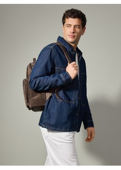 Reserved - Zamszowy plecak z uchwytem - ciemnobrązowy ze sklepu Reserved w kategorii Plecaki - zdjęcie 189003410