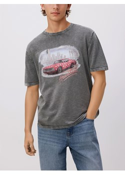 Reserved - T-shirt z nadrukiem - ciemnoszary ze sklepu Reserved w kategorii T-shirty męskie - zdjęcie 189003521