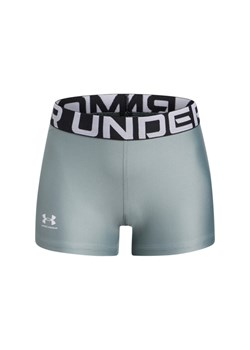 Dziewczęce krótkie legginsy treningowe Under Armour G HeatGear Shorty - zielone ze sklepu Sportstylestory.com w kategorii Spodnie dziewczęce - zdjęcie 189003623