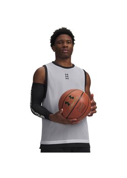 Męski top do koszykówki Under Armour UA Hoops 695 Tank - biały ze sklepu Sportstylestory.com w kategorii T-shirty męskie - zdjęcie 189003704
